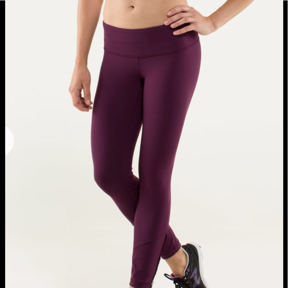 Lululemon Special Edition Wunder Under Pant Ruffled Up Plum
